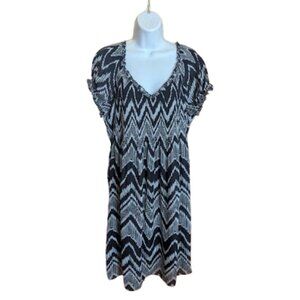 Black and White Short Sleeve Dress Size XL